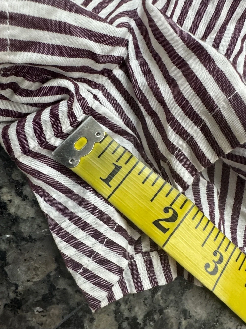 PINK Victoria's Secret cotton White & maroon Striped Boxer sleep Shorts NWT S
